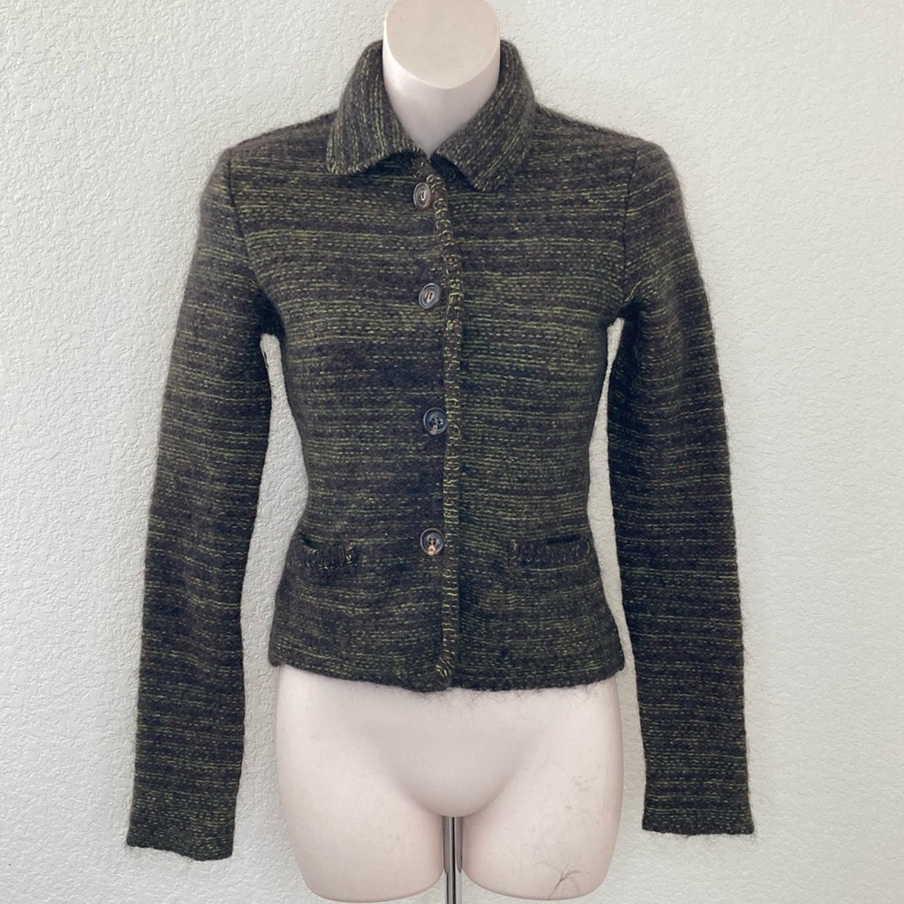 Piazza Sempione Wool Cardigan Sweater Size 42